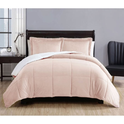 3 Piece Micro Mink Comforter Set Apricot Queen V442-ATX-COMFORTER-3PIECEMICROMINK-APRICOT-QS