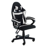 Sarantino Antre Kids Study Gaming Chair Black White Computer Seat Adjustable Height Ergonomic S CH-MLM-691-BKWH
