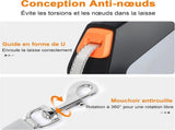 Retractable Dog Leash with Locking Button for Small and Medium Dogs up to 50 kg, 5 Meters, Black V1237-ZY-917-231
