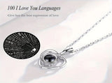 A Hundred Languages Heart-Shaped Projection Necklace Set, rose gold-plated with zirconia inlay, V1232-XXMGXLPG001