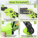 36V 3000W Mini Cordless Chainsaw 2X Battery-Powered Wood Cutter Rechargeable V201-FDZ0036GR8AU