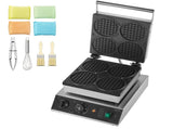Commercial Maker, 4PCS Round Baker Machine,1750W Non-Stick Stainless Steel Belgian V952-SYBLSHFBJDPF0EHRRV3