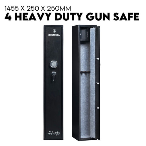 4 Rifle Gun Safe Iron Heavy Duty Firearm Security Digital Lockbox Premium CAT A+B V379-GUNSAFE0040003