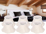 6Pcs European Style Lampshade Cloth Lamp Shade Chandelier Wall Light Cloth Cover for Lighting V1294-YM0718-3119200177011
