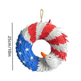 4th of July Wreaths for Front Door 2026- Patriotic Eagle Flag 250th Anniversary Eagle V1366-AZ2-W-26792