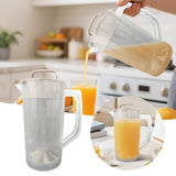 Clear Plastic Beverage Mixing Pitcher With Lid And Plunger Large Capacity Drink Jug For Juice Tea V1369-AZ3-W-14930