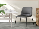 Levede Stackable Dining Chairs Kitchen Grey CH1093-4-DG