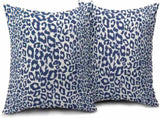Lime Green White Leopard Print Pillow Covers 18x18 Inch Set of 2 Cheetah Animal Spots Decorative V1189-WXFWAL-20260319-01411