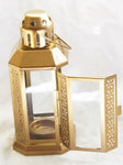 10 Pack of Gold Metal Miners Lantern Summer Xmas Wedding Home Party Room Balconey Deck Decoration V382-GOLDLANTERN10