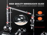 Lab Distillation Kit, 3.3 Boro Lab Glassware Distillation Kit with 24, 40 Joint, 1000ml Essential V952-SYSZLTJJPWW1LEFCIV0