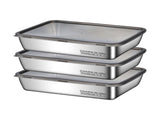 Large Stainless Steel Food Containers, Stainless Steel Dumpling Box, Rectangle Food Storage Box, V1189-WXFWAL-20260319-00575