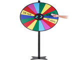 36 inch Spinning Prize Wheel, 18 Slots Spinning Wheel, Roulette Wheel with a Dry Erase and 2 V952-CJZLJP36YCLD348OOV0