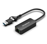 Simplecom NU405C SuperSpeed USB-C and USB-A to 2.5G Ethernet Network Adapter 2.5Gbps LAN V1202-V2-HXSI-NU405C