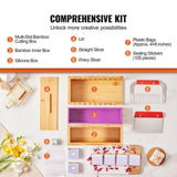 VEVOR Soap Making Kit, Bamboo Cutting Box and Inner Box with Silicone Mold, Stainless Steel Straight V952-FZQDSQGMJQGD1UP7YV0