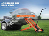 Lawn Mower Lift with Hydraulic Jack, 500 Lbs Weight Capacity, Solid Carbon Steel Lawn Mower Lift, V952-GCJSJJYYS500E2M1RV0