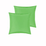 PepperMIll Satin European Pillowcases LIME V442-END-PILLOWC-SATIN-LIME-EU