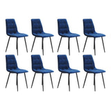 Levede 4x Dining Chairs Kitchen Velvet Blue CH1057-FL-4-BLX2