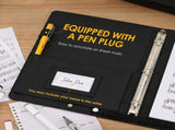 PU Leather Choral Folder Adjustable Hand Strap, Large Capacity & Durable Build, Ideal for Choral V1366-AZ2-W-15059