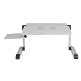 Aluminum Alloy Laptop Desk with Cooling Fan Portable Adjustable Lifting Folding Table for Home V1294-YM0901-3116210062511