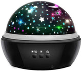 Galaxy Lamp Star Projector with Underwater Effect for Magical Atmosphere, Black V1237-ZY-506-0379
