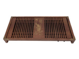 Kungfu Tea Tray Chinese Gongfu Tea Tray Drainage Water Storage Wood Tea Table with Drain Pipe Light V1294-YM0703-3118230040212