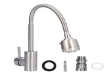 Stainless Steel Universal Water Faucet Bathroom Basin Sink Hot and Cold Water Tap with 2 Gear for V1294-YM0714-3112210092111