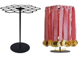 Rotatable Medal Hangers Display, Tabletop Medal Holder Rack Over 45 Medals Capacity, Ideal for V1192-AZ-W-1030