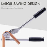 Manual Tube Bender Tool with Dual Long Handles and Angle Scale for Copper Aluminum Thin Steel and V1341-ZY-TX5BNKQ7-C