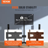 VEVOR Mobile TV Stand, Mobile TV Cart for 23 to 60 inch TVs, Height Adjustable Portable TV Stand V952-LDDSZJKYDLY60F75FV0