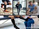 Bamboo Viscose Graduated Compression for Women&Men - Chioned Knee-High 20-30 mmHg Support V1258-DP02-F-507