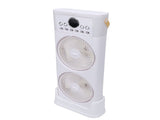 Dual Fan Mist Cooling Fan with Humidifier 6 Nozzles 360 Degree Adjustable Low Sound USB C Portable V1294-YM0901-3113260000511