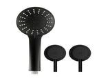 Cefito 4.5" Handheld Shower Head Round with Wall Twin Swivel Bathroom Tap SHOWER-A4-RO-BK-TAP-RO