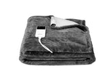 Giselle Electric Throw Rug Heated Blanket Washable Snuggle Flannel Winter Grey EB-THROW-RUG-DS-GY
