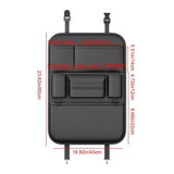 Car Seat Back Kick Protector Pad - Anti-Kick Mat for Rear Seat Protection - Universal Car Interior V1366-AZ2-W-11961