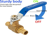 1/2 Inch Pex Full Port Shut Off Ball Valve 3/4 Inch Pex Full Port Shut Off Ball Valve Hot and Cold V1258-DP02-C-165