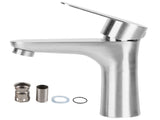 Stainless Steel Hot Cold Faucet Mixer Water Tap Sink Faucet with Single Handle for Bathroom Use V1294-YM0710-3112210068211