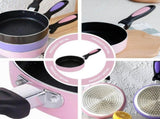 1Pc Pink Pancake Pan with Honeycomb Stainless Steel Bottom for Induction Cooker V1370-AZ4-17278