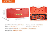 3/4 in Drive Impact Socket Set, 21 Pieces SAE 3/4 in to 2 in, 6 Point Cr-V Alloy Steel for Auto V952-CJ1CRV2134SAERCDUV0