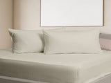 KENSINGTON 1200TC COTTON SHEET SET IN STRIPE-QUEEN - SAND ABM-202135