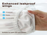 2 Pack Washable Reusable Adult Rubber Incontinence Pants, Waterproof Leakproof Diaper Covers, Soft V1192-AZ-W-28526
