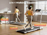 Everfit 3 in 1 Walking Pad Treadmill 12% Incline Foldable Under Desk Treadmills for Home Gym With TMILL-380H-2INC-L-WH