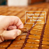 Natural wood tone Bamboo Chair Cushions Summer Car Seat Cushion Seat Pad, Breathable Anti-Slip Size V1188-MS-812-003