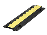 Cable Protector Ramp, 9,979 kg/axle Capacity, 2 Channel Heavy Duty TPU Cord Hose Wire Cover, 31 x 28 V952-SKCDLBHPD2CTEZB4B001V0