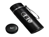 1L Thermos Bottle with LED Temperature Display Black V1142-OBA1005007805644243