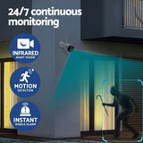 UL-tech 3MP Wireless CCTV 8CH 8 Square Camera CCTV-WF-HF230446-8C-8S