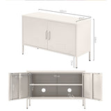 Artiss Buffet Sideboard Metal Cabinet - BASE White AI-LOCKER-LD-WH