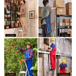 Giantz 3 Step Ladder Multi-Purpose Folding Aluminium Light Weight Non Slip Platform LD-H-ALU-3STEP-OS