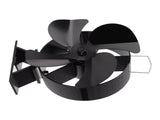 Heat Powered Stove Fan Aluminum Alloy 4 Blades Strong Wind Fireplace Fan for Home V1294-YM3113220215211-0421