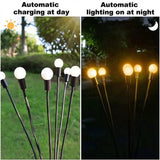 Solar Outdoor Lights LED Solar Powered Firefly Lights with 6 LED Bulbs,Path Landscape Decorative V1366-AZ2-W-24460