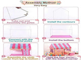 CARLA HOME Kids Ice Cream Bakery Play Tent Pink Pop Up Playhouse - Outdoor Play Equipment Play Tents V178-36489